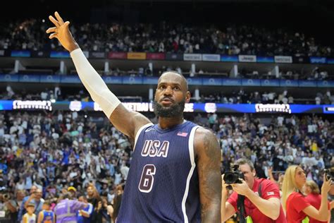 Lebron James Selected As Team Usa Male Flagbearer For Paris Olympics