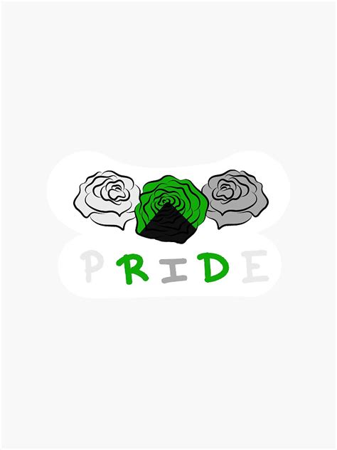 Pride Demiromantic Roses Sticker For Sale By Redbeaniearts Redbubble