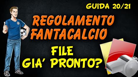 File Regolamento Fantacalcio Guida Asta Fantacalcio Youtube