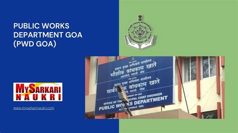 Public Works Department Goa Pwd Goa Recruitment Mysarkarinaukri En