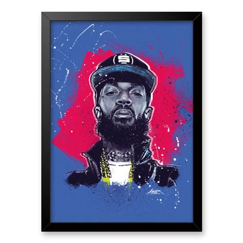 Quadro E Poster Nipsey Hussle Quadrorama