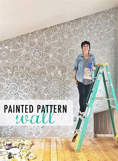 alisaburke: tips for painting a pattern wall