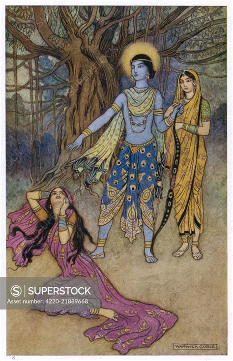 RAMA, the seventh avatar of Vishnu, is tempted by Shurpanakha, a ...