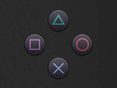 PlayStation Buttons by Craig Erskine on Dribbble