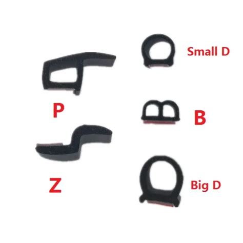 4 Meters Big D Small D Z Shape P B Type 3m Car Door Seal Strip Epdm