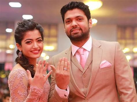 Rakshit Shetty And Rashmika Mandanna Engagement Video - Filmibeat