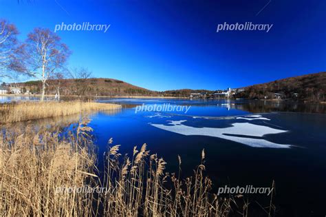 冬の白樺湖 写真素材 4176373 フォトライブラリー Photolibrary