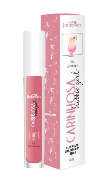 Gloss Carinhosa Pink Limonde Hottie Girl Hot Flowers Sexy Atacado
