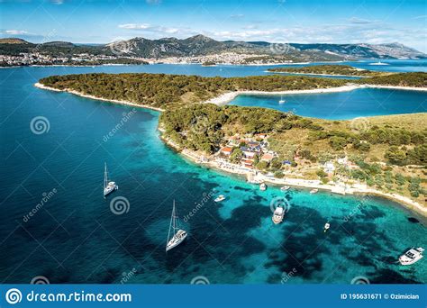 Aerial View Of Paklinski Islands In Hvar Croatia Stock Image Image