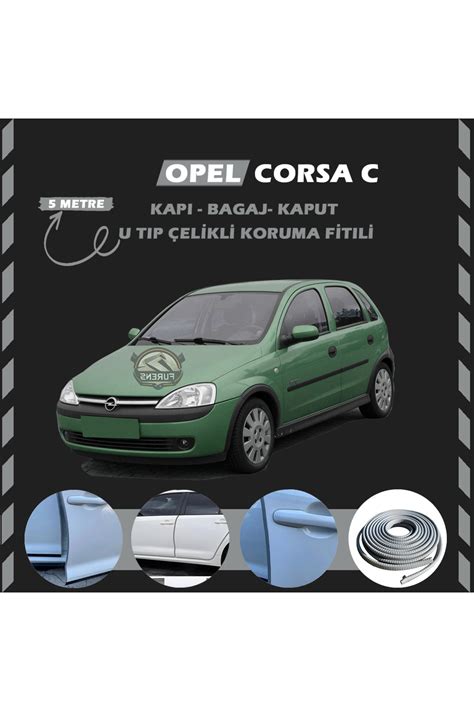 Sts Oto Aksesuar Opel Corsa C Oto Ara Kap Koruma Fitili Metre Parlak