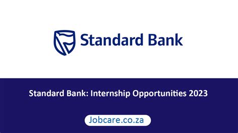 Standard Bank Internship Opportunities 2023 Jobcare