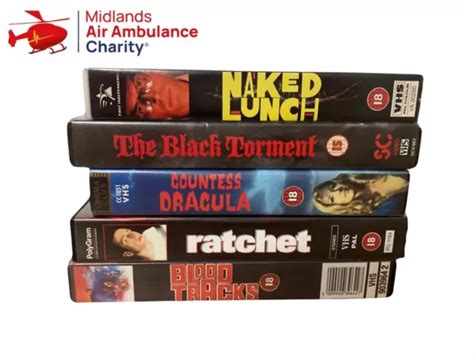HORROR MOVIE VHS Bundle INC Naked Lunch Blood Tracks Ratchet Black Torment PicClick UK