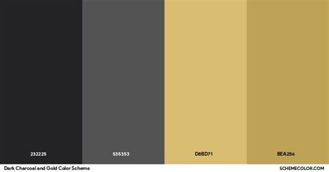 Dark Charcoal And Gold Color Scheme » Black » SchemeColor.com