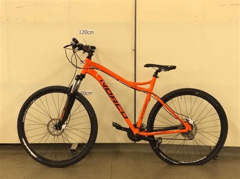 orange norco storm  full suspension mountain bike  front