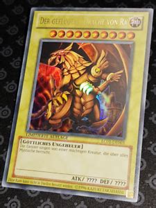 Yu Gi Oh Der Geflügelte Drache von Ra GÖTTERKARTE Ultra Rare