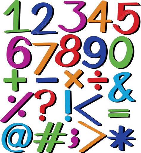 Numbers Clipart Cartoon Countable Vector Clipart Cartoon Countable