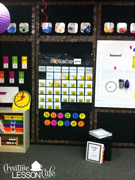 Creative Lesson Cafe Number Corner Set Up Photos~ Our Calendar Math