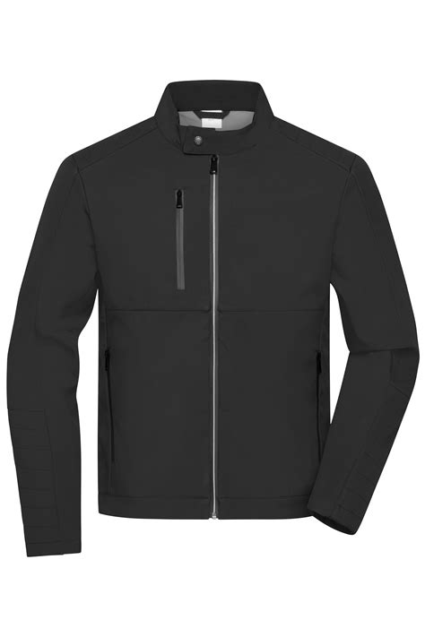 Men Mens Softshell Jacket Black Daiber