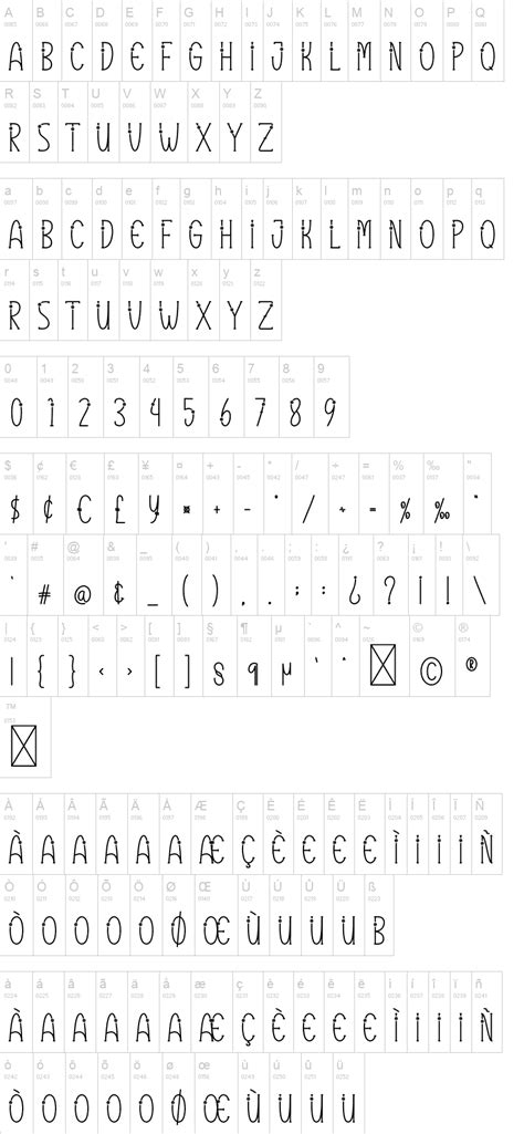 Vector Line Font