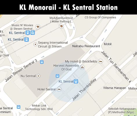 KL Sentral Monorail Station, directly connected to Nu Sentral shopping ...