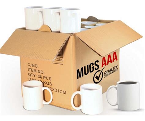 Caja Mug Blanco X36 Para Sublimación 11 Oz Envío Gratis Envío gratis