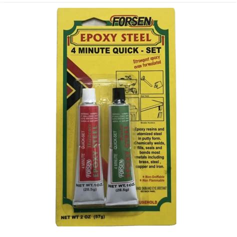 4 Min Quick Set Epoxy Steel Gum Modified Acrylic Ab Glue Adhesive