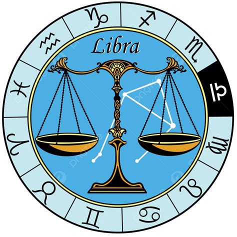 Libra Astrological Zodiac Sign Astrological Circle Astrology Vector