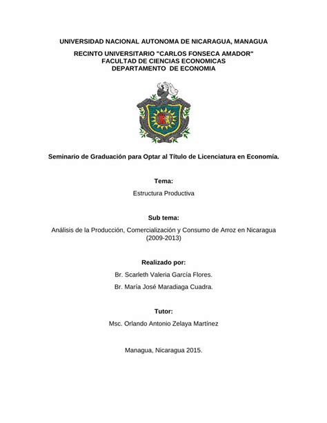 Pdf Universidad Nacional Autonoma De Nicaragua En Nicaragua Es