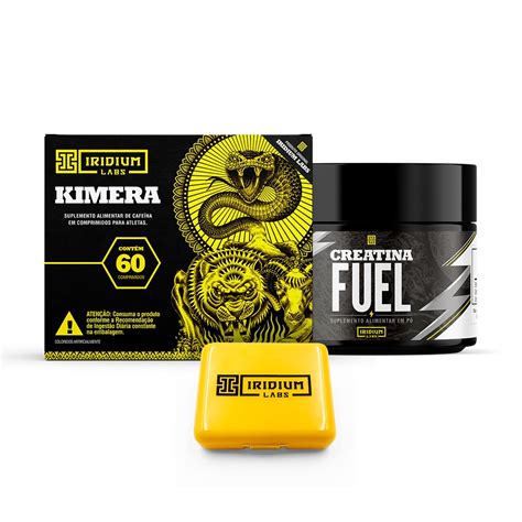 Kit Creatina Monohidratada Fuel 150g Kimera Thermo Porta Cáps