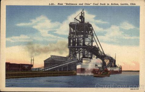 New Baltimore And Ohio Coal Dock In Action Lorain Oh