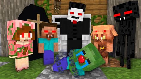 Monster School Baby Herobrine And Monsters Became Evil Vampire