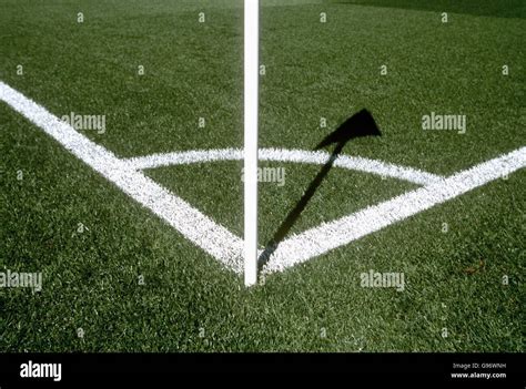 Soccer - Pitch Markings Stock Photo - Alamy