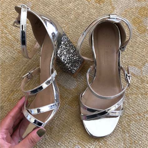 Asos Silver Chunky Heel Sandals Silver Chunky Heels Chunky Heels