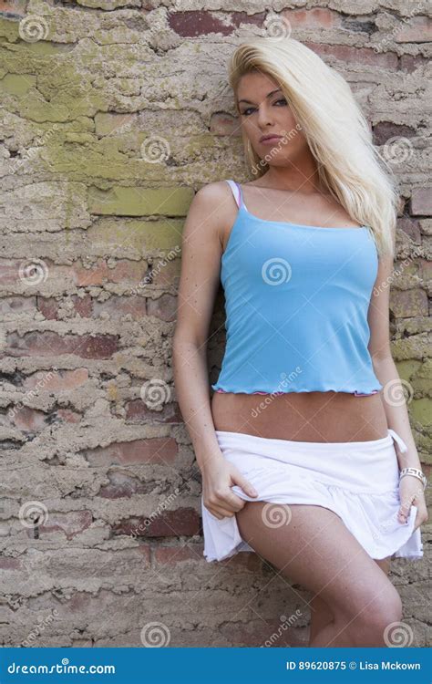 Blonde Woman Model Stock Image Image Of Event Beautiful