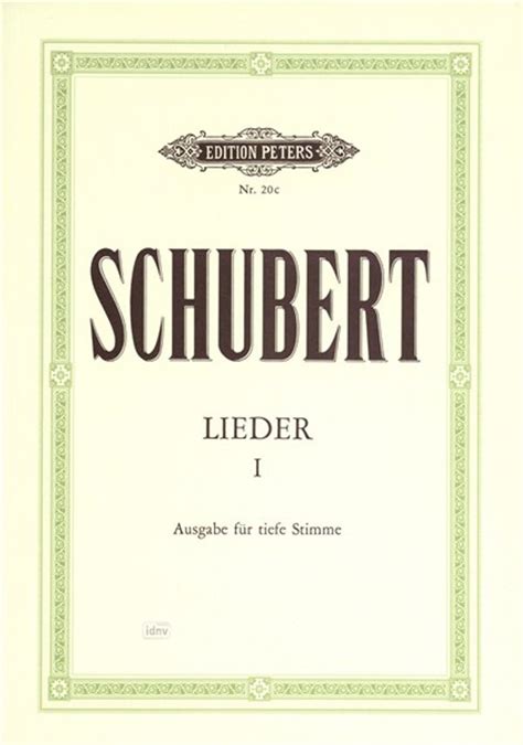 Lieder 1 Franz Schubert Buch Jpc