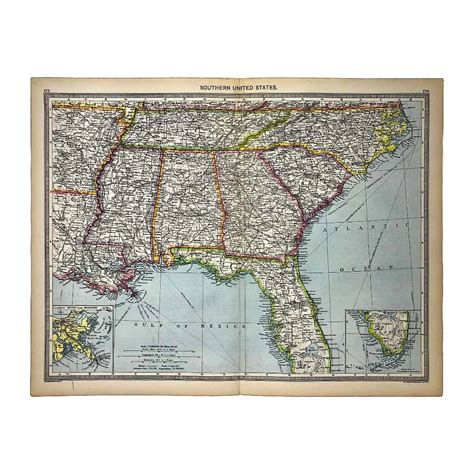 Map of Southern United States - Life of Si