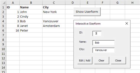 How To Use Userform In Excel Vba