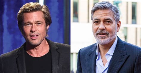 Brad Pitt Names George Clooney Most Handsome Man George Hilariously