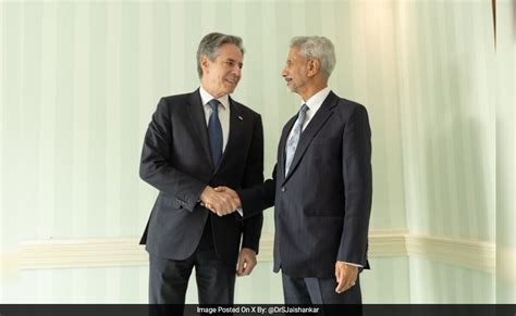 S Jaishankar Holds Talks With Antony Blinken On Key Bilateral Issues