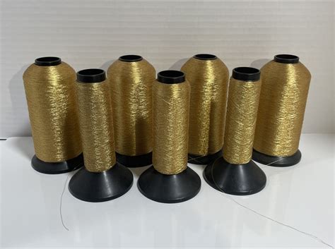 Yenmet Metallic Embroidery Thread Gold Brass 12000 M King Size Spool