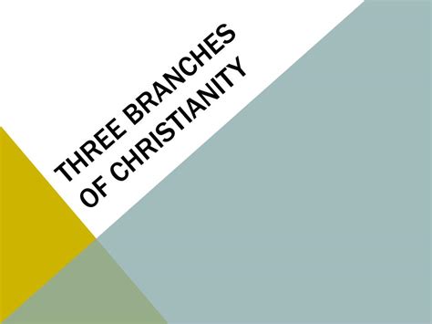 Ppt Three Branches Of Christianity Powerpoint Presentation Free