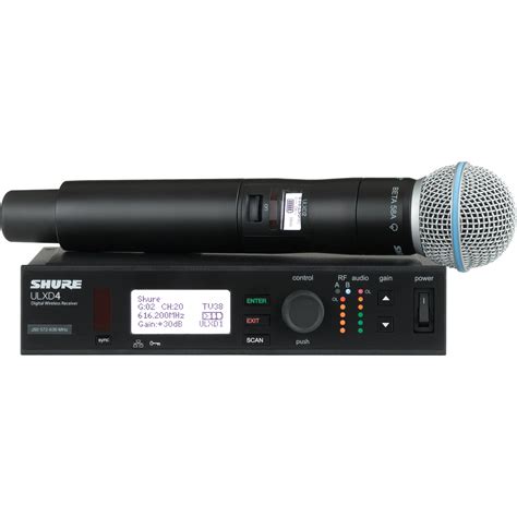 Shure ULXD Handheld UHF Wireless System ULXD24 B58 G50 B H