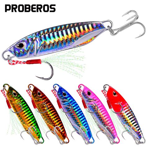 PROBEROS Cebo De Pesca Jigging De Metal Fundido Se Uelo De Pesca De