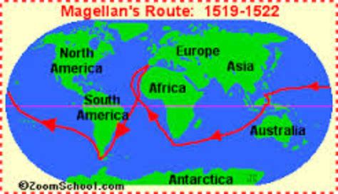 Voyage Of Magellan Map