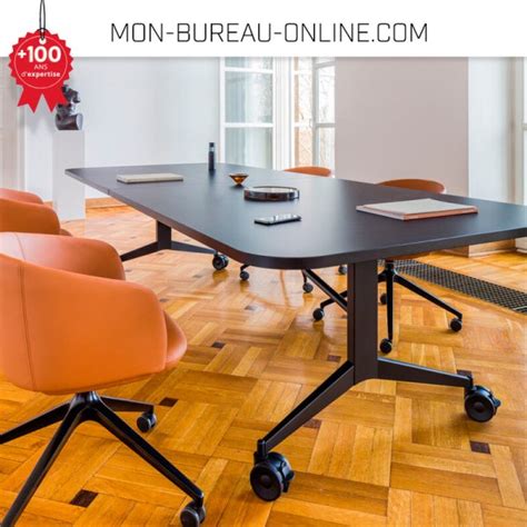 Table De R Union Pliante Sur Roulettes Pour Personnes