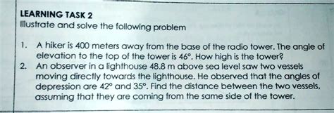 Solved Learning Task Illustrate And Solve The Following Problem A