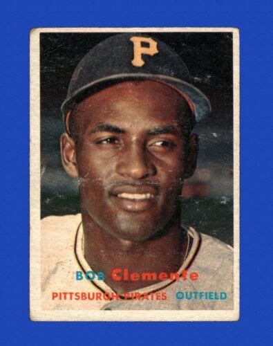 1957 Topps Set Break 76 Roberto Clemente LOW GRADE GMCARDS EBay