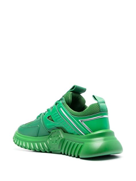 Philipp Plein Hexagon Runner Low Top Sneakers Green FARFETCH