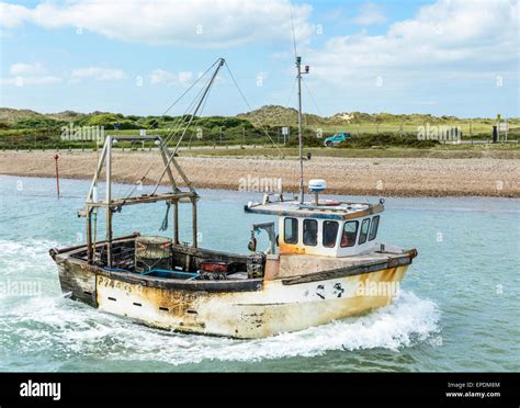 Rusty Old Fishing Boat On The River Arun In Littlehampton West Sussex