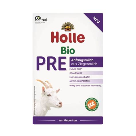 Lait pour nourrissons PRE bio Holle au lait de chèvre De belles